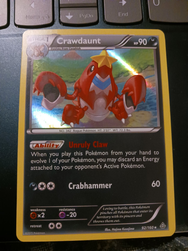 Crawdaunt Primal Clash Holo in Toys & Games in City of Halifax