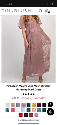 Woman’s pink blush dress size small