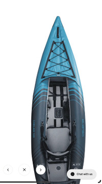 Never Used! Aquaglide Chelan 120 kayak, paddle and pump