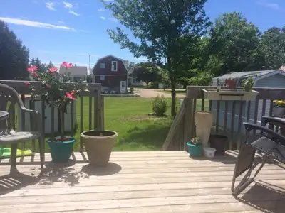 Main floor of semi. yard and parking for two cars. Open concept living/kitchen including island. Ton...