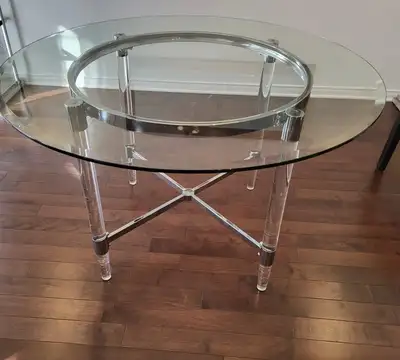 Glass diner table(table a manger en verre), View more