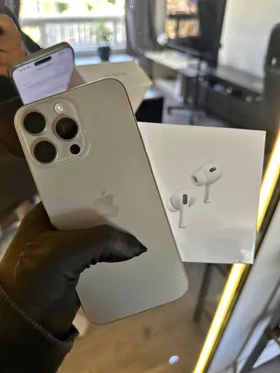 iPhone 15 Pro Max 512 GB + AirPods 20w Charger & Drop Off, View more