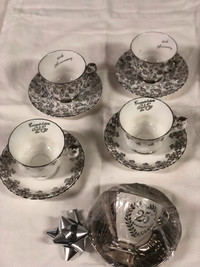 25th Anniversary Tea Cups & Saucers