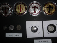 1086-1200 ad templer coins