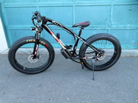 **NEW** 26" - 7 Speed Electric Bike - Black