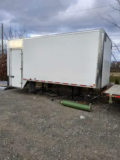 2013 Truck Service Body c/w side entry door and rear Crowley up door and built in rear bumper ready...
