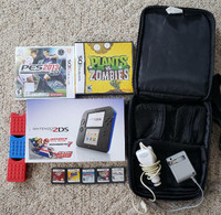 NINTENDO 2DS GAME SYSTEM W/CASE, 7 GAMES INCL. POKEMON PEARL