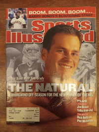7 CLASSIC SPORTS ILLUSTRATED - BRADYS 1st COVER - TYSON - TIGER