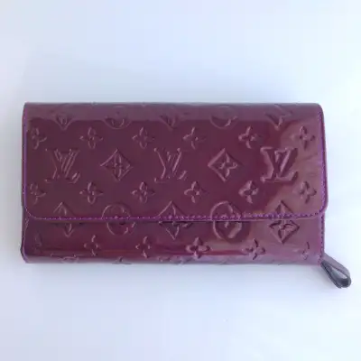 Purple Faux Patent Leather Ladies Clutch Wallet Purse, View more