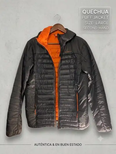 Quechua Puffer Jacket - Men's L, Black, View more