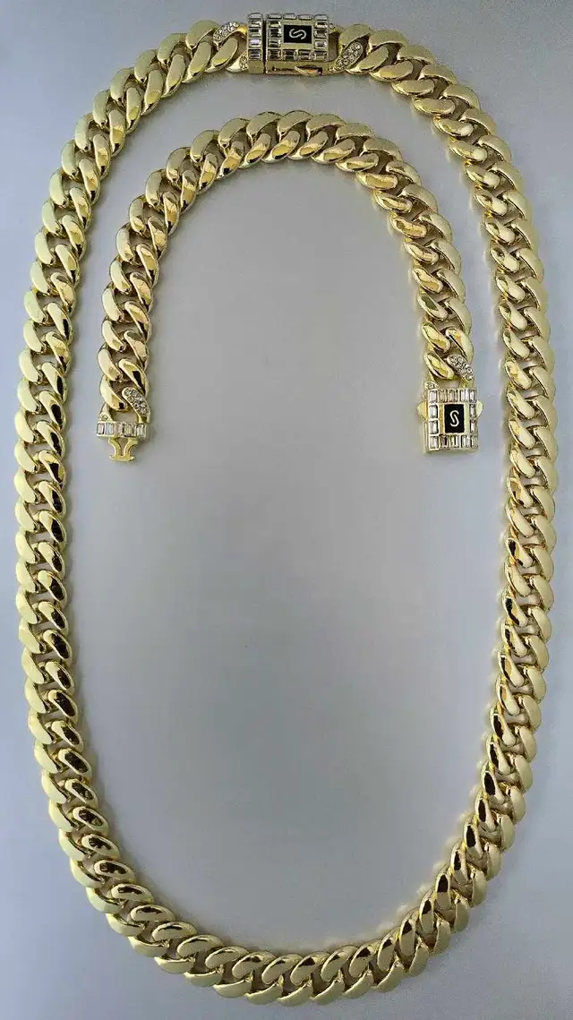 Cuban Link Chain Set