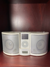 Vintage IPod and speakers 