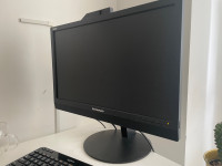 Lenovo 22 monitor with camera, microphone and speaker