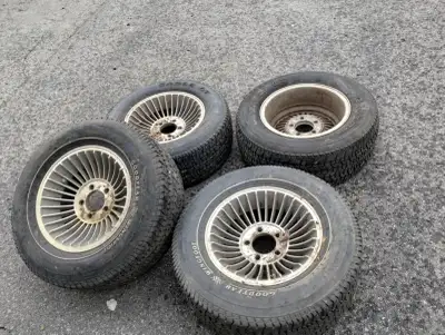 Vintage EagleGT/Goodyear Wingfoot Tires on Aluminum Rims P235/60/R14 Eagle GT Tires and P245/60/R14...