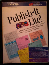 "Publish-It Lite" Desktop Publishing Software ($7.95)