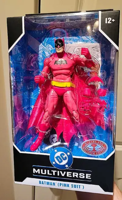 DC MCFARLANE MULTIVERSE PINK SUIT BATMAN RED PLATINUM EDITION, View more