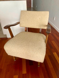 MCM  Accent chair (real wood arms)