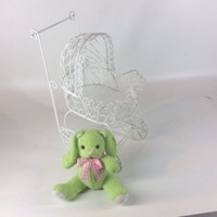 Lacy Wire Baby Carriage - Baby Shower Accessory