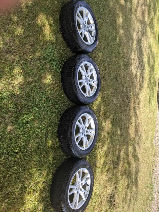 AUDI WINTER TIRES ON RIMS in Tires & Rims in Peterborough - Image 2
