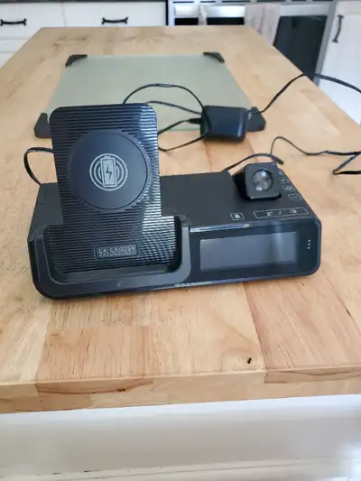 Wireless Charger/Projector Alarm clock, View more