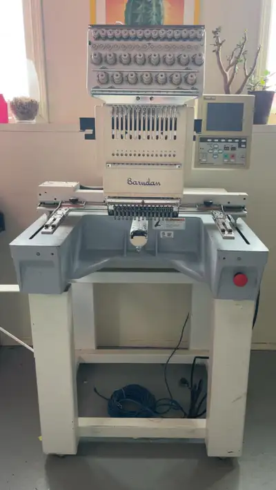Embroidery Machine and supplies, View more