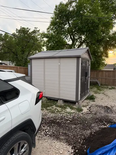 Selling a good condition shed for a great price . I have made a plywood base for it and the floor is...