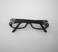 Baccus Women's Black Elegant Rectangle Eyeglass Frames