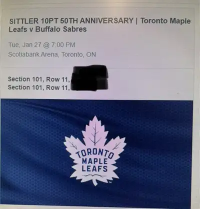 TML 2 Tix to game Jan 27, 2026 vs Buffalo Golds Sec 101 Row 11, View more
