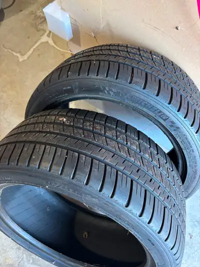 Great shape, barely used , lots of tread life. Was on Lexus IS350, I ended up replacing all 4 tires,...