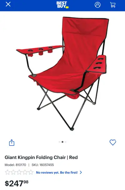 Pair of Giant Kingpin Folding Chair, View more