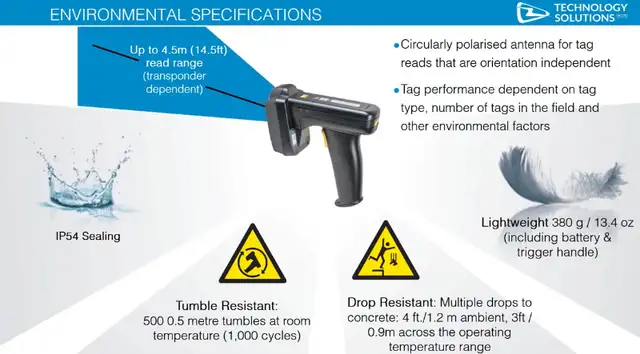 TSL 1128 Bluetooth UHF RFID Reader, 2D barcode, NO Battery in Printers, Scanners & Fax in Kitchener / Waterloo - Image 5