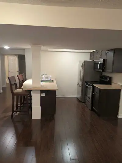 Legal one bedroom+den basement apartment. Separate entrance. In suite laundry. In floor heating. Lar...