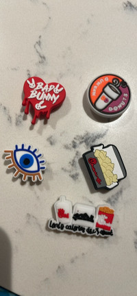 Croc charms - Chick Fil A, Dunkin donuts, bad bunny