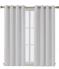 52 x 54 inch curtain panels - light gray 