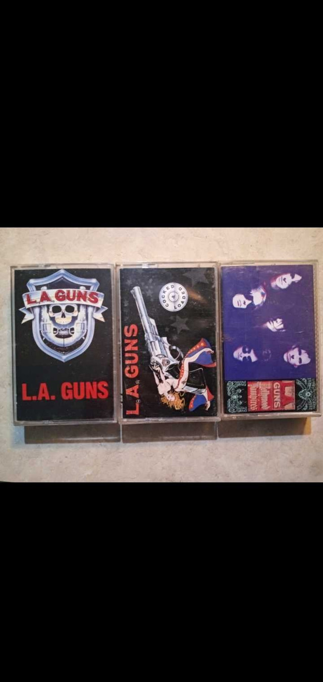 L.A. GUNS originaux état NEUVES cassettes $40. PRIX FINAL dans CD, DVD et Blu-ray  à Saint-Jean-sur-Richelieu - Image 2