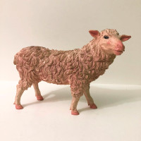 Vintage Fast Champ Soft Rubber Sheep Figure 10 Inch Long Squeeze