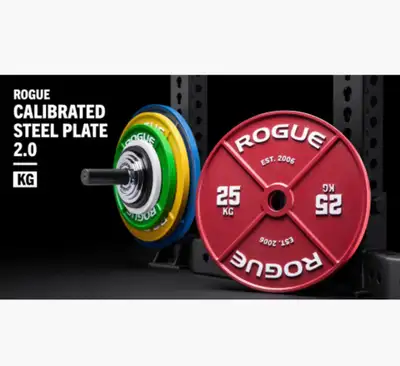 Rogue 25KG Calibrated Steel Plates, View more