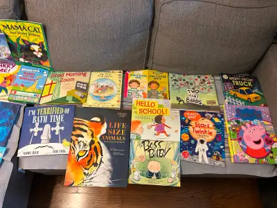 Many books, a lot of them are brand new, all in great condition. All for $120 Steeles Bathurst