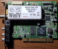 WinTV-PVR-150 NTSC/NTSC-J 26582 LF TV Tuner PCI Card