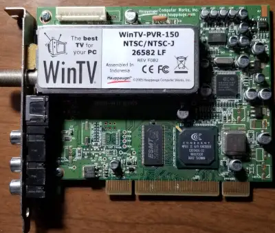 WinTV-PVR-150 NTSC/NTSC-J 26582 LF TV Tuner PCI Card, View more