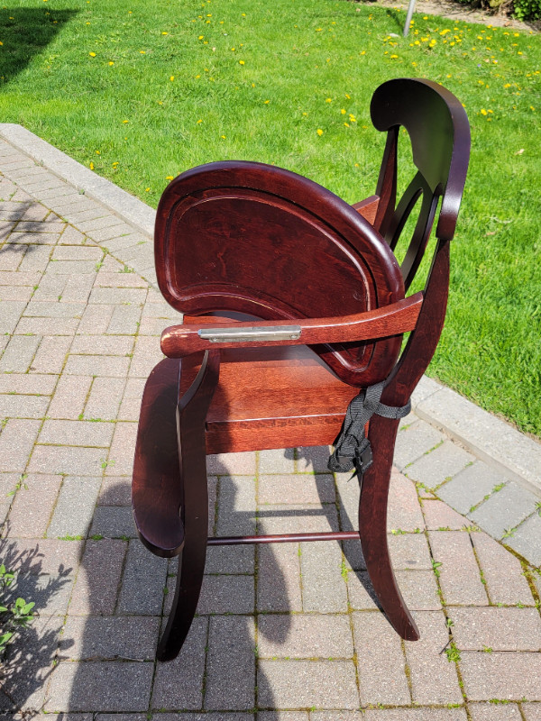 Baby High Chair (Wooden) Mahogany in Feeding & High Chairs in City of Toronto - Image 3