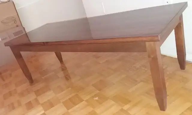 Brown Coffee Table with Wooden legs, 5 feet in Coffee Tables in City of Toronto - Image 3