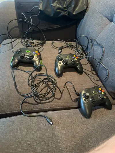 Lot de 3 manettes pour console Xbox Originale (Rétro), View more