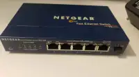 Netgear network switch fs105 5 ports