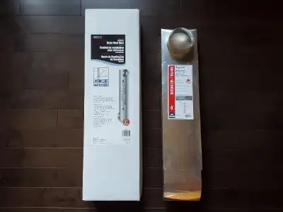 Deflecto & Imperial 4" aluminum dryer vent Skinny Duct brand new, View more