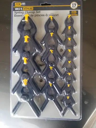 Spring Clamp Set (17 pcs).  4.5", 3.5", 2.5", View more