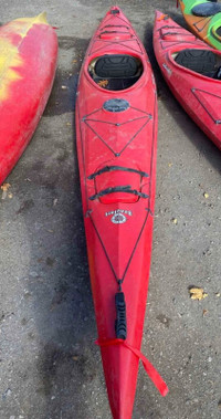 Used Red Clearwater Beaufort Single Kayak (#23F16)