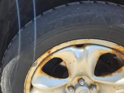 Bridgestone Blizzak winter tires on 17 inch Subaru steel rims. Off my 2017 Forester. Rims have winte...