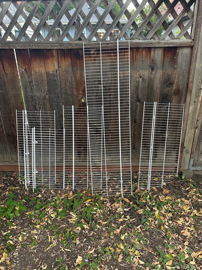 Free white wire shelving Free Stuff Calgary Kijiji