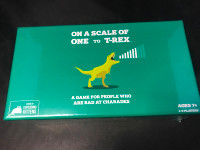 On a Scale of One to T-Rex - Board Game - BNIB